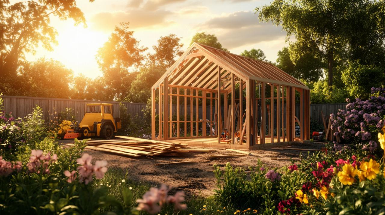 Cómo construir un cobertizo de jardín de madera con cimientos duraderos paso a paso