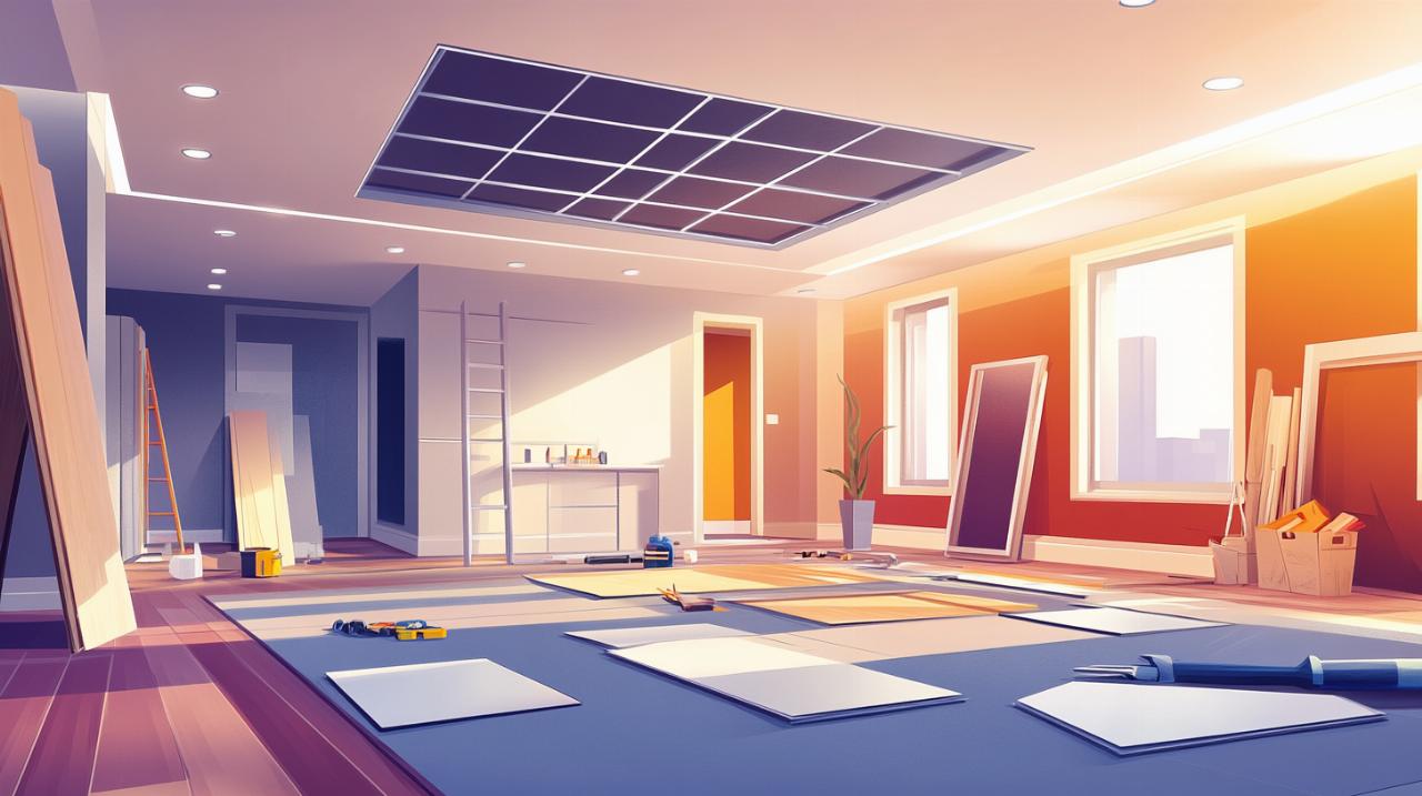 Tutorial profesional: cómo instalar un falso techo suspendido con focos LED decorativos